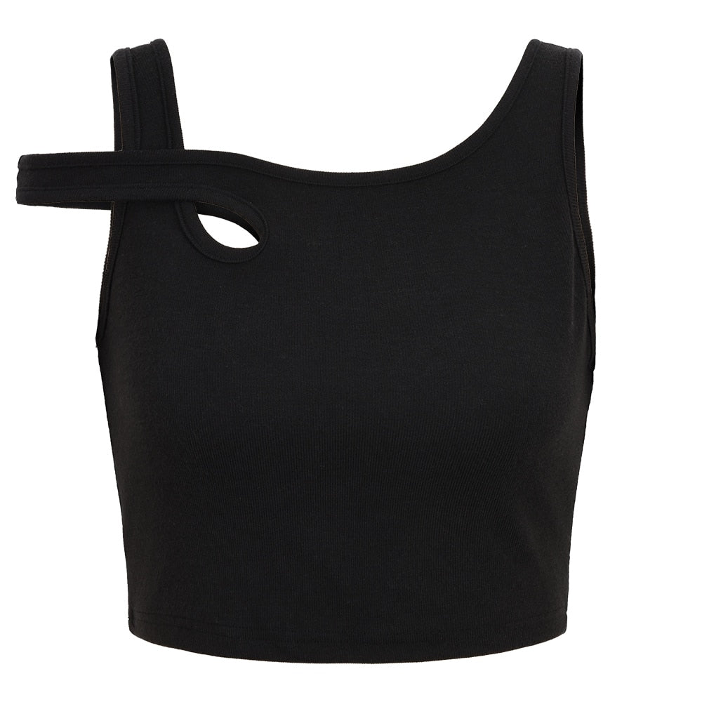 Black Women's Summer Crop Top