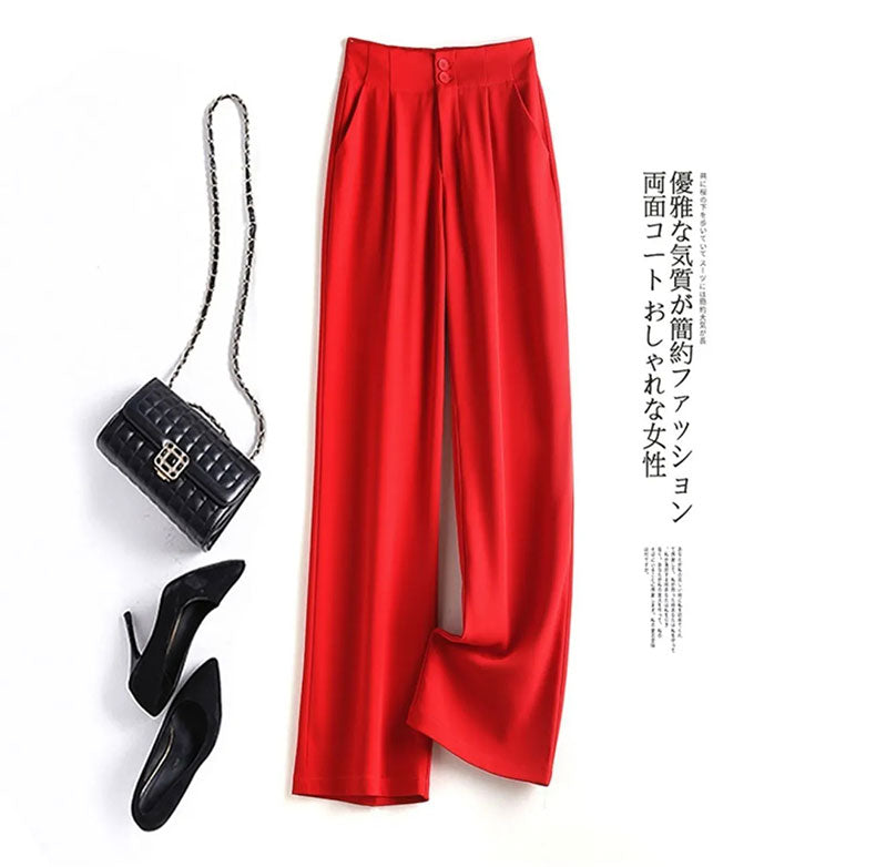 women's Wide-leg suit pants