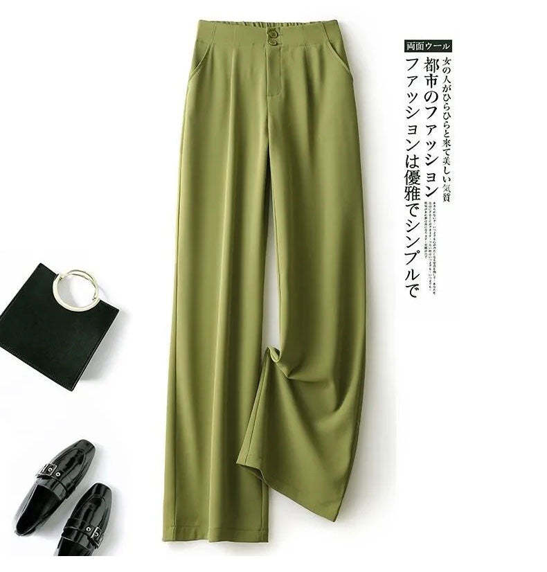 women's Wide-leg suit pants