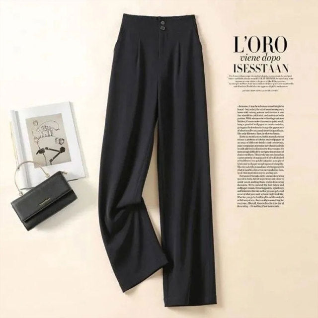 women's Wide-leg suit pants