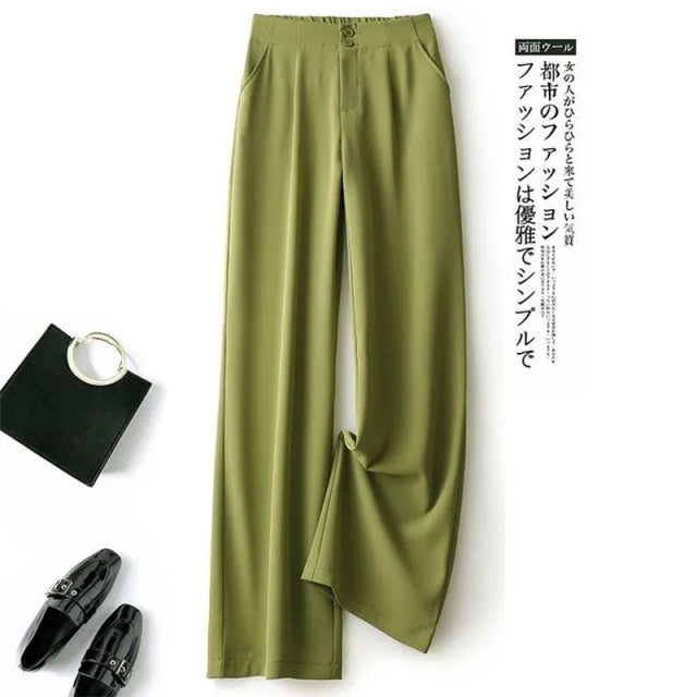 women's Wide-leg suit pants