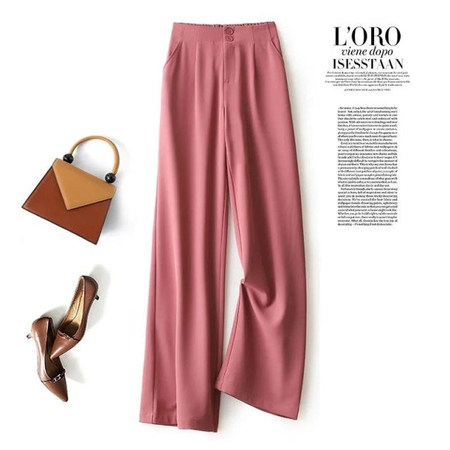 women's Wide-leg suit pants