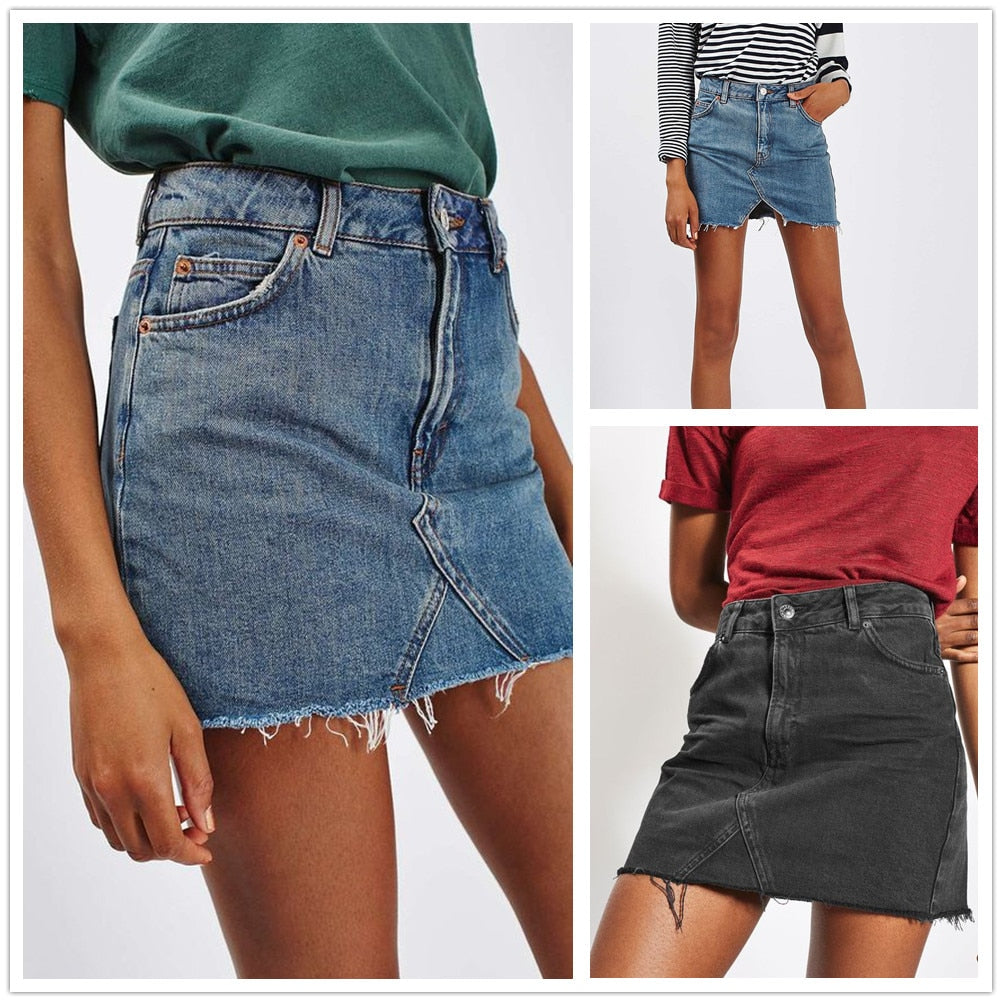 Summer New  Women Denim Skirt